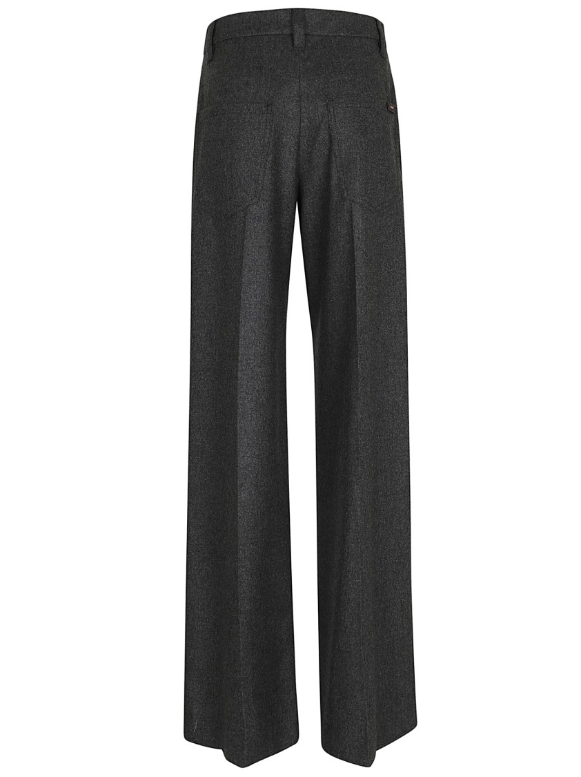 Brunello Cucinelli High-waist Wide-leg Tailored Trousers In Black