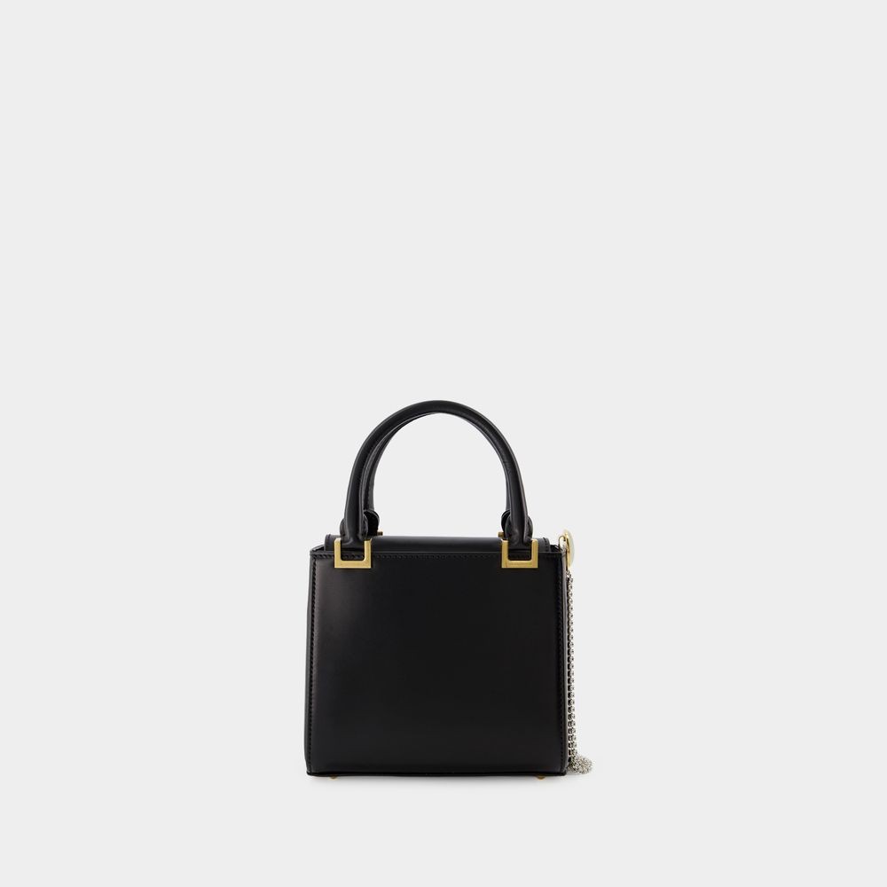 Magda Butrym Leather Zorya Micro Bag In Black