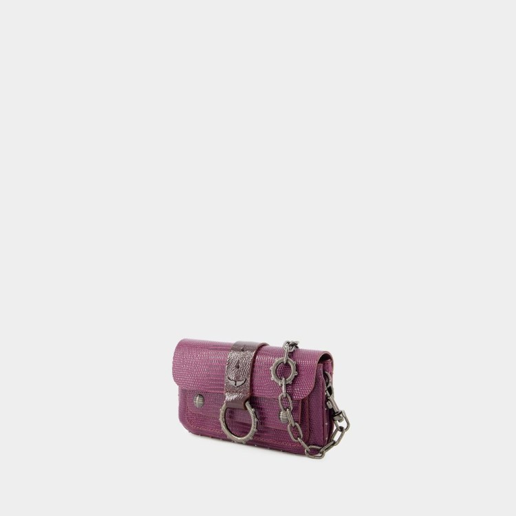 Shop Zadig & Voltaire Kate Wallet - Leather - Purple In Burgundy