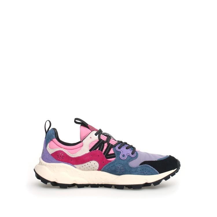 Flower Mountain Lilac And Black Trainers In Pink