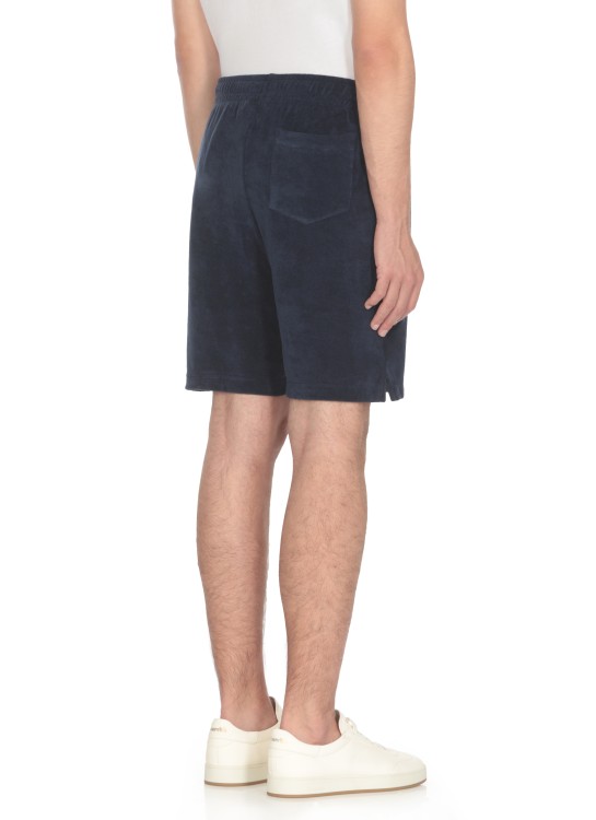 Shop Polo Ralph Lauren Terry Cloth Bermuda Shorts In Blue