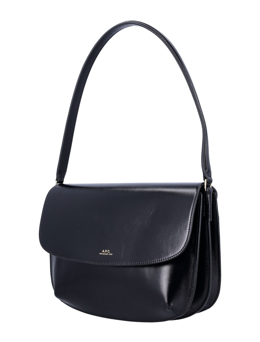 Shop Apc A.p.c. Sarah Shoulder Bag In Black