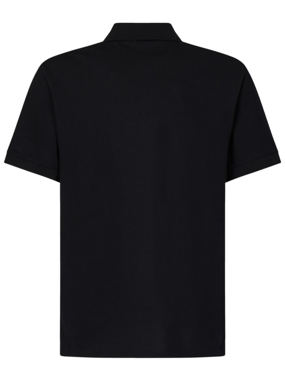 Shop Alexander Mcqueen Black Cotton Piqué Polo Shirt