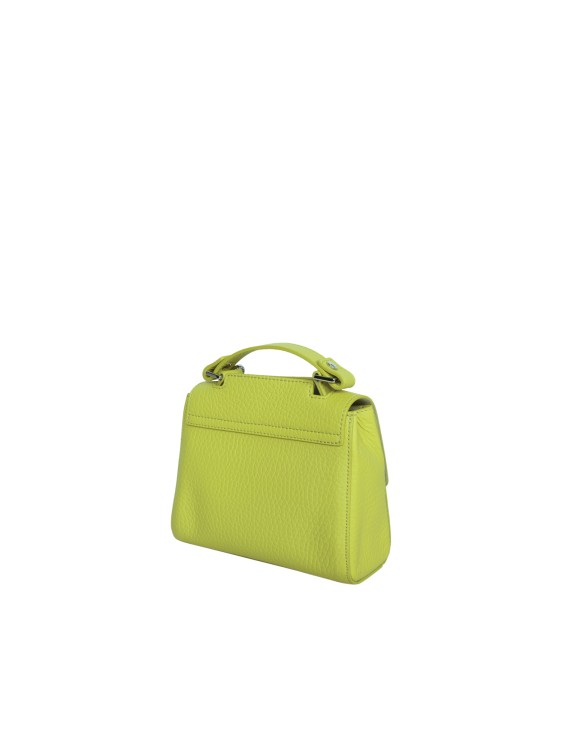 Shop Orciani Leather Hanlde Bag In Yellow