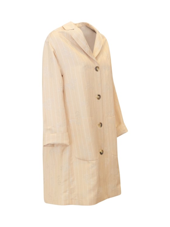 The One Antique Pink Viscose Paul Dust Coat In Pink