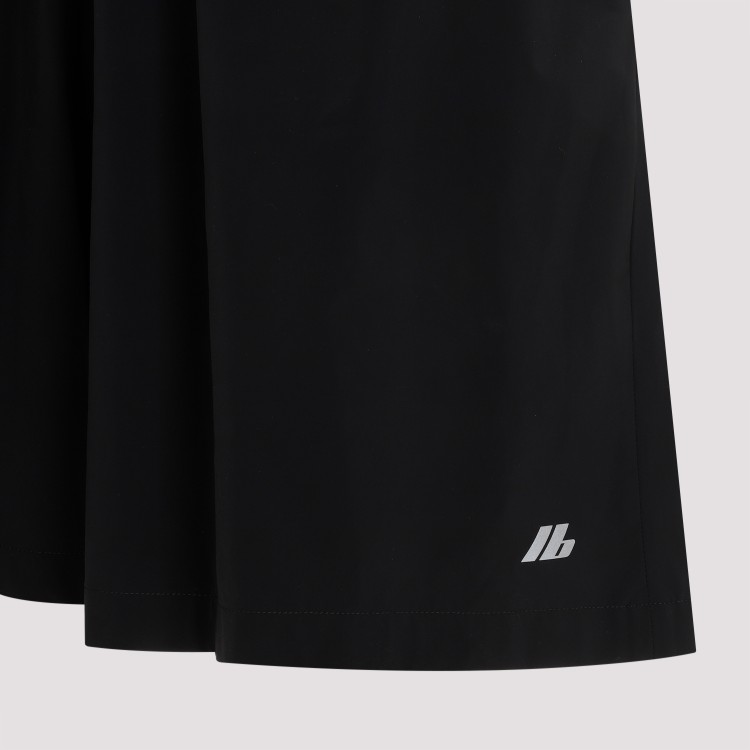 Shop Balenciaga Stretch Black Polyamide Shorts