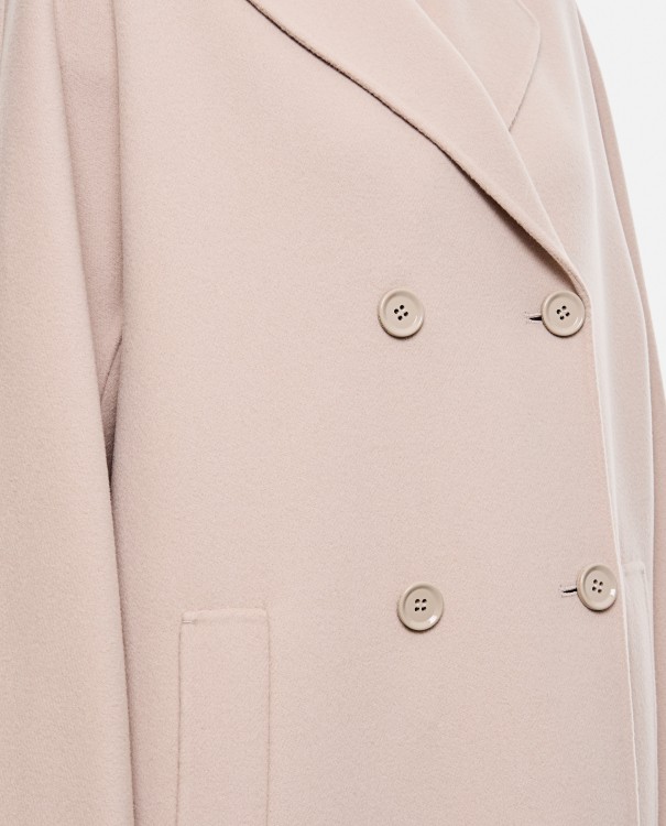 Max Mara Capi Double Breasted Oversize Coat In Pink
