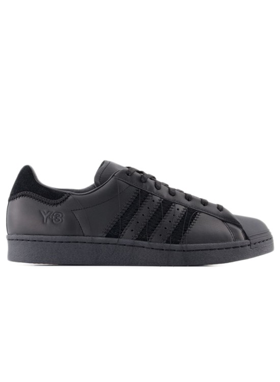 Y-3 Superstar Sneakers - Black - Leather