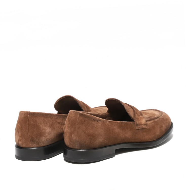 Alexander Hotto Leather Suede Moccasins In Brown