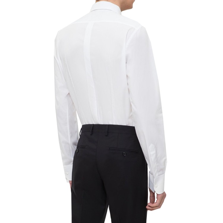 Shop Dolce & Gabbana Cotton And Silk Shirt In White