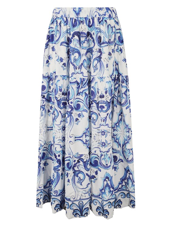 Shop Inoa Long Skirt In Blue