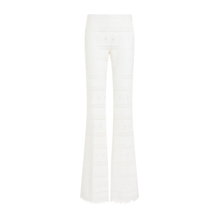 Shop Ermanno Scervino White Polyester Pants