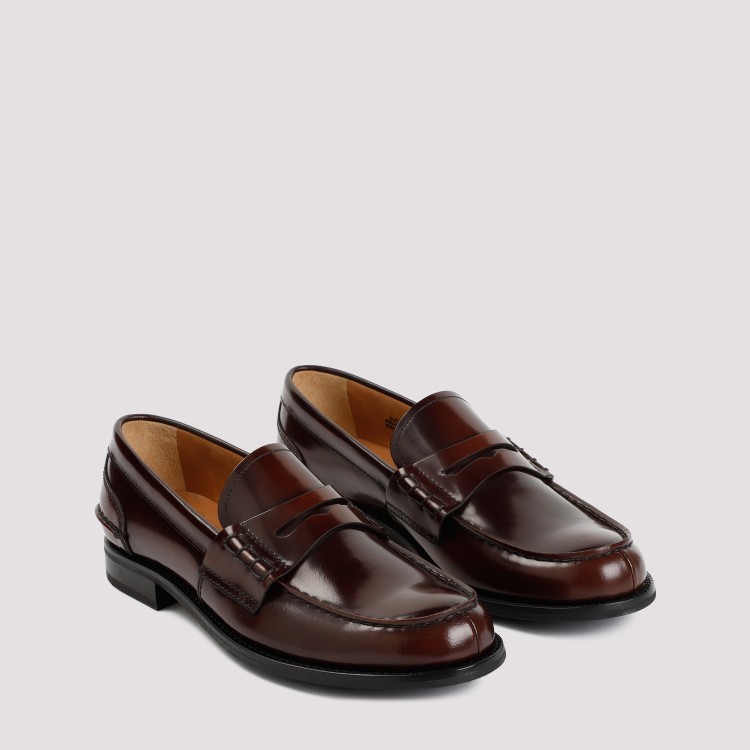 Shop Church's Tabac Leather Pembrey Loafers In Black