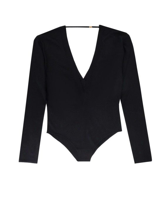 Shop Saint Laurent Wool, Cashmere And Silk Body In Black