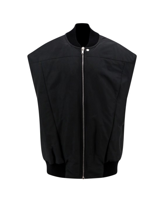 Shop Rick Owens Padded Recycled Nylon Sleeveless Jacket In Black