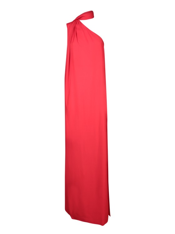Shop Stella Mccartney Foulard Silhouette Inspired Maxi Dress In Red