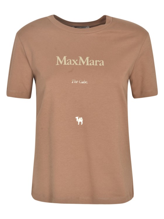 Max Mara Tobacco Brown Cotton T-shirt