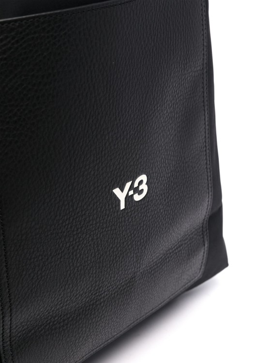 Shop Y-3 Lux Logo-print Backpack In Black