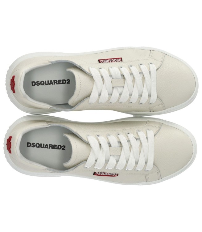 Shop Dsquared2 Bumper Cream Sneaker In White