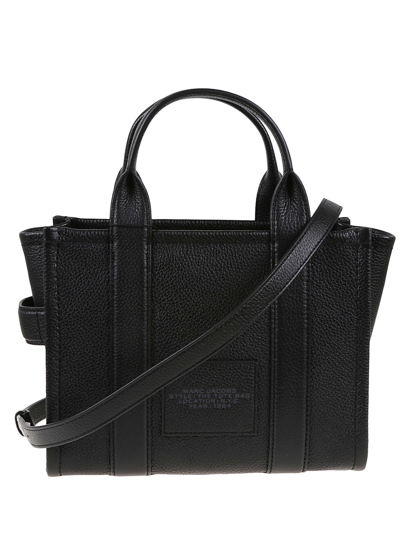 Marc Jacobs Small The Leather Tote Bag In Black