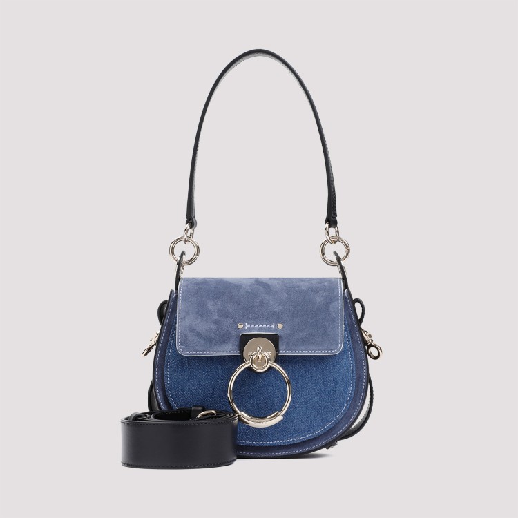 Shop Chloé Denim Blue Suede Calf Leather Bag