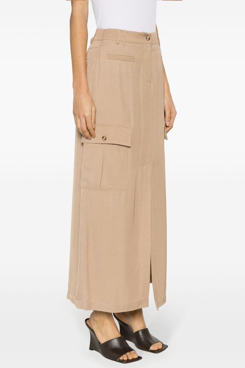 Ermanno Beige Viscose Skirt In Neutrals