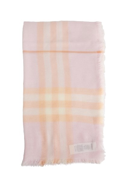 Burberry Check Wool Scarf In Multicolor