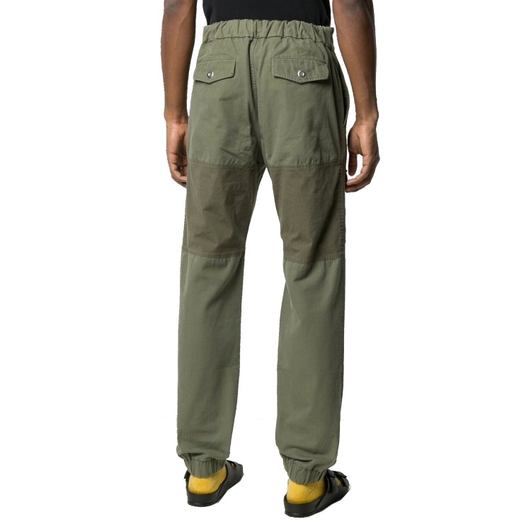 Shop Palm Angels Green Cotton Trousers