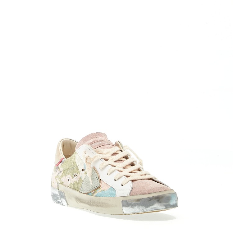 Shop Philippe Model Paris Camouflage Pink And Blue In Multicolor