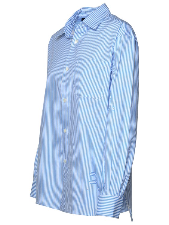 Shop Apc Light Blue Cotton Shirt