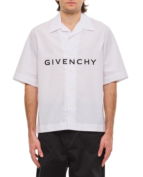 Shop Givenchy Bowling Shirt In White