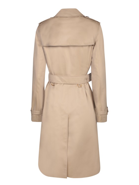 Shop Burberry Cotton Trench In Brown