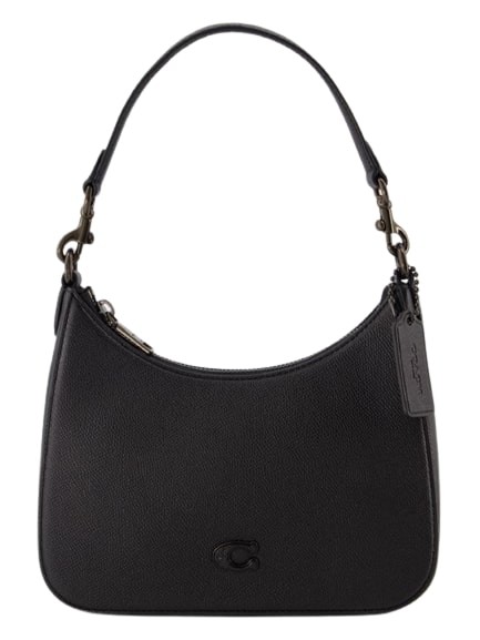 Coach Hobo Crossbody - Leather - Black In Black