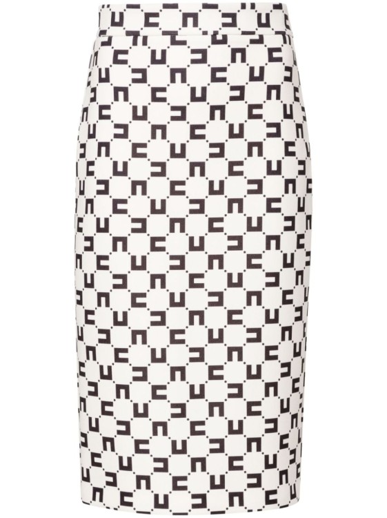 Elisabetta Franchi Tight Skirt In White