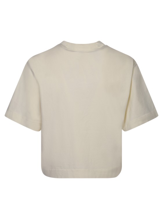 Shop Off-white Beige Cotton T-shirt In Neutrals
