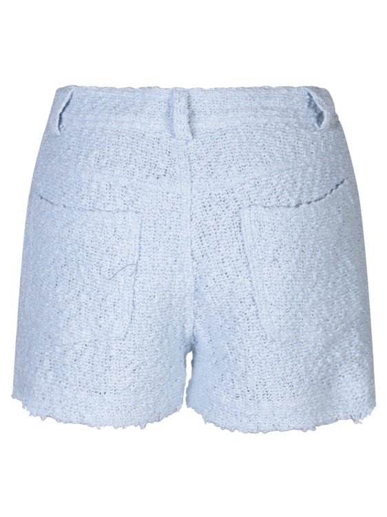 Shop Iro Textured Tweed Shorts In Blue