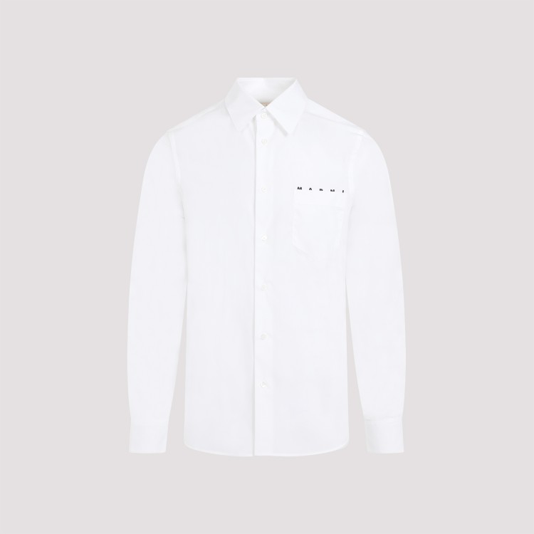 Shop Marni L/s White Cotton Shirt