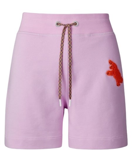 Canada Goose Muskoka Embroidered Elastic Waistband Shorts In Purple