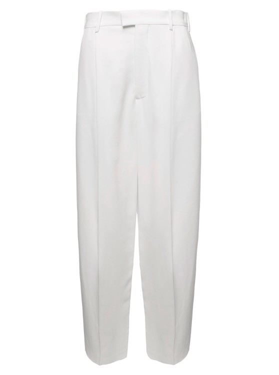 Shop Marni Classic Trousers, With Pinces In White