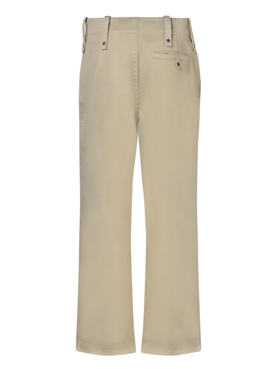 Shop Burberry Loose Fit Trousers In Neutrals