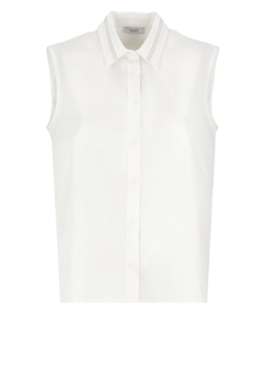 Shop Peserico Cotton Top In White