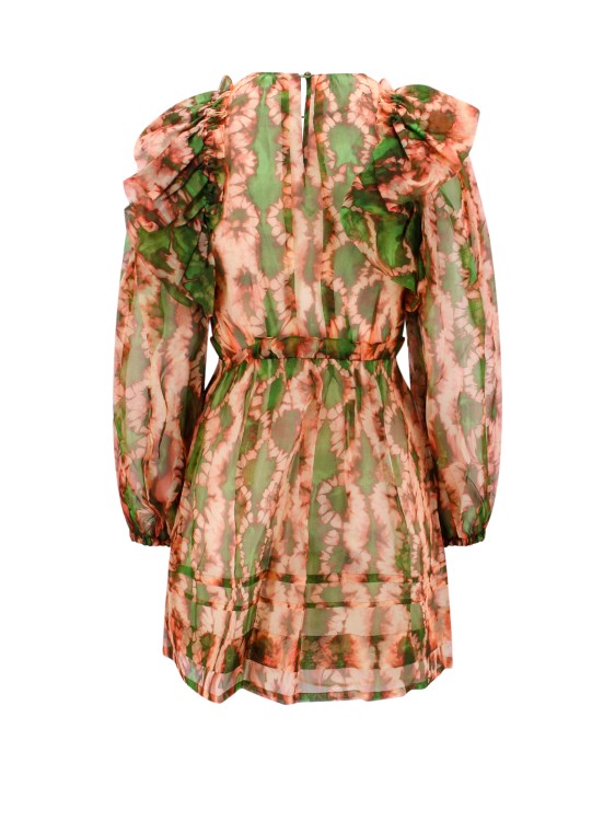 Shop Ulla Johnson All-over Print Silk Dress In Brown