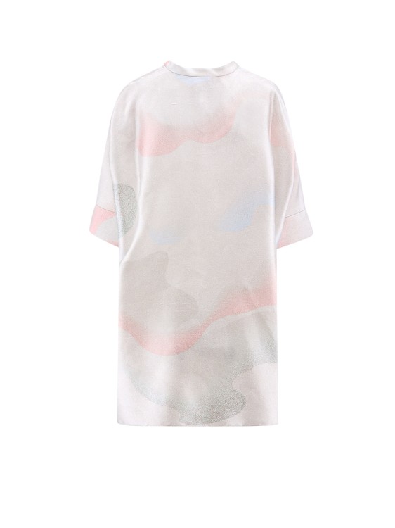 Shop Giorgio Armani Oversize Silk Shirt In White