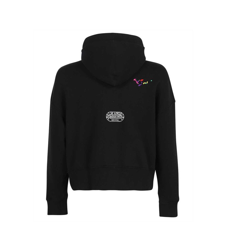 Shop Palm Angels Black Mind Logo Hoodie Sweatshirt
