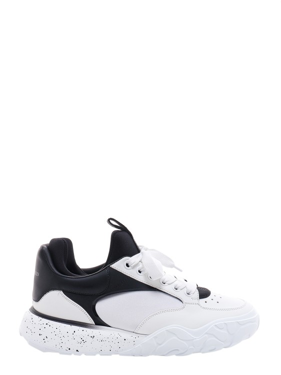 Alexander Mcqueen Leather And Neoprene Sneakers In White