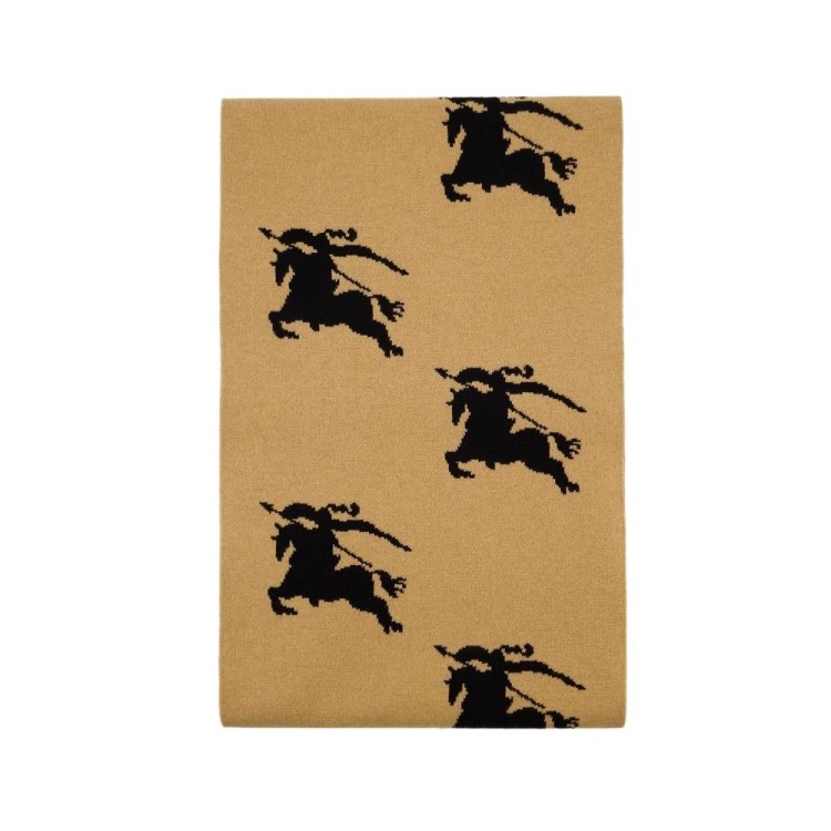 Shop Burberry All Over Scarf - Cashmere - Camel In Neutrals