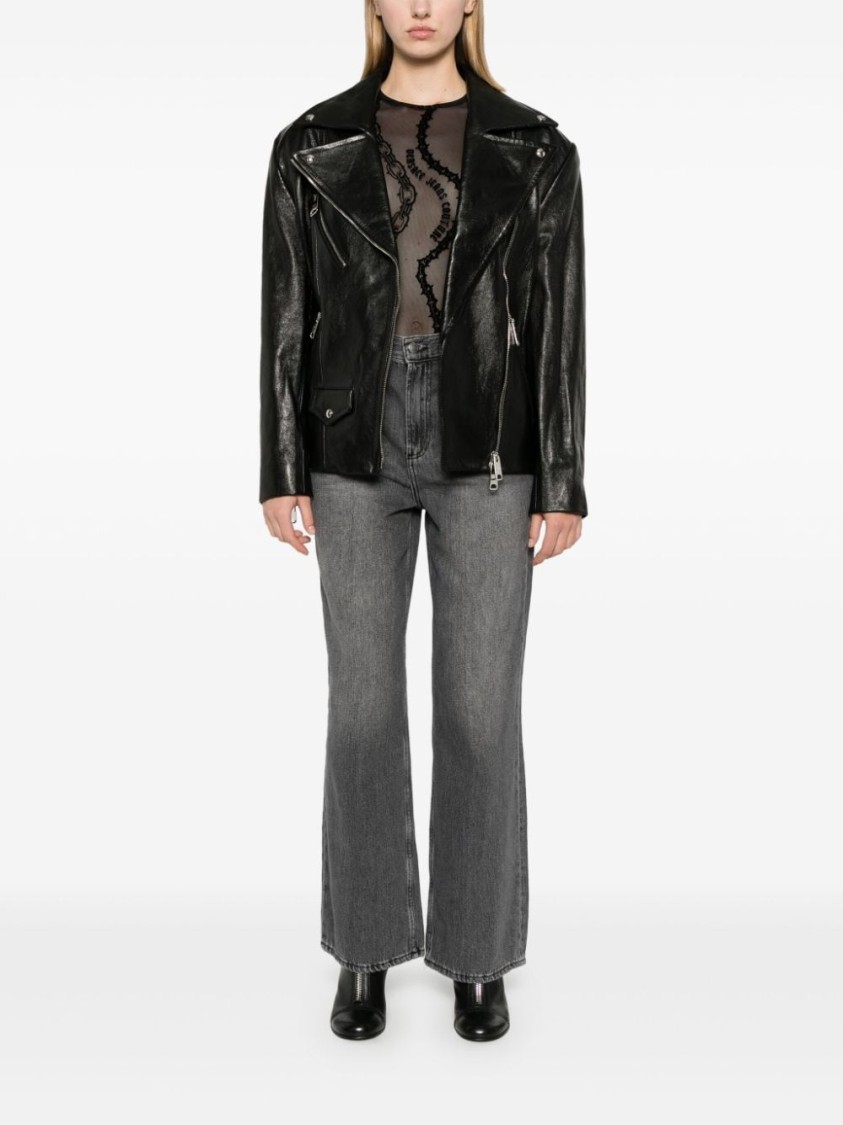 Versace Jeans Couture Top Black In Black