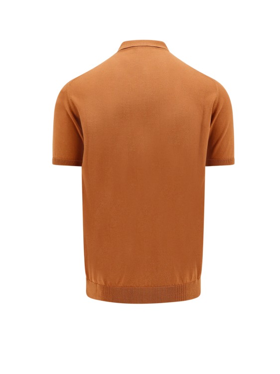 Shop Roberto Collina Cotton Polo Shirt In Orange