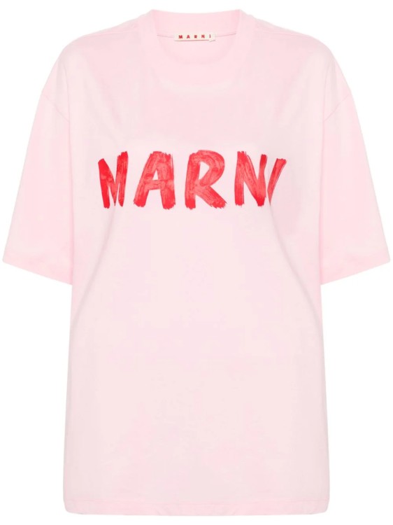 Shop Marni Print Pink T-shirt