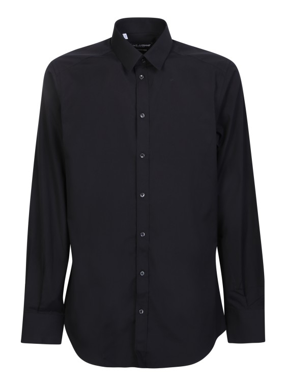 Shop Dolce & Gabbana Black Essential Cotton Shirt In Neutrals
